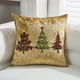thumbnail image 5 of Christmas Pillow Cover Santa Claus Christmas Tree Printed Embroidery Cushion Pad Holiday Decoration Cushion Cover, 5 of 7