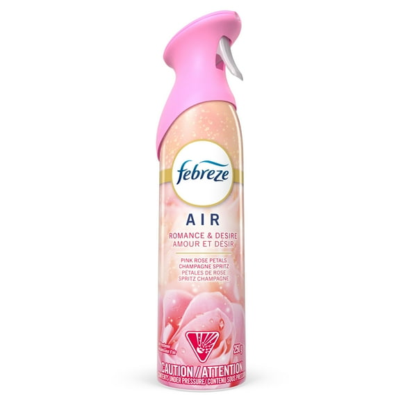 Assainisseur d’air en vaporisateur Febreze, assainisseur d’air pour la maison, parfum Amour et désir, 250g (8,8oz), 1unité 250G
