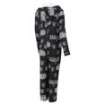 thumbnail image 3 of Women's Concepts Sport Black Las Vegas Raiders Roadway Allover Print Microfleece Full-Zip Union Suit, 3 of 3