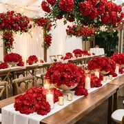 20 Pcs Hydrangea Heads Artificial Flowers Heads and Stems Fake Hydrangea Flowers for Home Wedding Decor