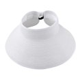 thumbnail image 3 of Fashion Women's and Girl's roll-up Summer Bow Tie Straw Visor Sun Hat, 3 of 6