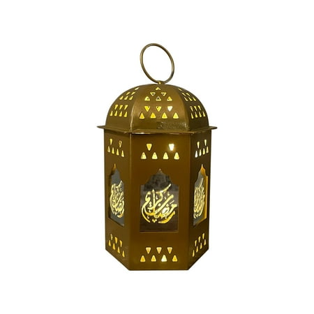 

Tfalo Home Decor Lights Mini Lantern With Led Ramadan Lantern Decoration Mini Lantern Decor With Candles Hanging Lanterns for Ramadan Decor Christmas Wedding Table Centerpiece Decor