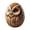 A, variant on Dserhfy Animal Easter Carving Craft Egg Resin Owl Squirrel Monkey Animals Carved Eggs for Home Tiered Tray Table Decor