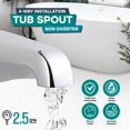 thumbnail image 2 of Grifo de bañera sin desviador Tub Spout SUPPLYGIANT™, cromado, 2 of 8