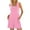 B-Pink, variant on Wyobmus Rompers for Women Summer Casual Sleeveless Side Tie Jumpsuit Elastic Waist Short Overalls With Pockets Loose Beach Vacation Clothes S-2X B-Pink