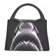 thumbnail image 1 of Fotbe Black And White Shark Bolsa Térmica Portátil con Estampado, Bolsa de Entrega de Alimentos Aislada, Bolsa Reutilizable de Gran Capacidad para Comidas y Supermercado, 1 of 6