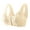 Beige, variant on Daisy Bra for Women Comfortable Front Close Button Cotton Bra for Older Women without Underwire