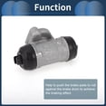 thumbnail image 5 of Unique Bargains Rear Left Brake Wheel Cylinder No.4757052011 Drum Brake Cylinder for Toyota Echo 2000-2005 Aluminum Alloy Black,Silver Tone 1 Pcs, 5 of 7