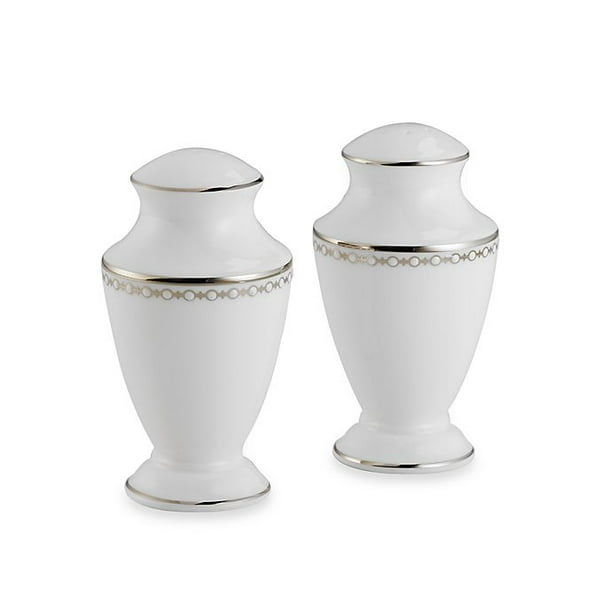 Lenox Pearl Platinum Salt and Pepper Shaker Set