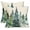 Green Tree, variant on Watercolor Blue Green Tree Pillow Covers 18X18 Inch Set of 2 Nature Themed Christmas Decorative Pillow Cases Rustic Forest Pillowcase Home Decor for Living Room Couch Patio Sofa Porch Outdoor