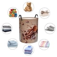 thumbnail image 4 of Gaeub Coffee Beans Chocolate Splash Dirty Clothes Storage Basket, Toy Storage Bin for Storing Clothing, Diapers, Toys-, 4 of 6