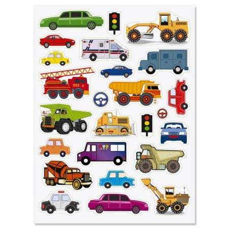 Construction Trucks Stickers - Cars and Trucks Stickers - 50 stickers
