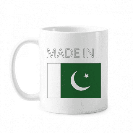 

Pakistan National Flag Country Mug Pottery Cerac Coffee Porcelain Cup Tableware