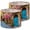 Color 3, variant on Linen Drum Lampshades Italy Tuscan Colorful Nature Scenic Modern Town Street 13"x13"x10" Light Shade for Table Lamps Floor Lamps Drum Lamp Shades Lampshade Replacement Assembly Required