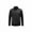 Black, variant on Asxite Men Plus Size Summer Tops Stand Collar Long Sleeve Solid Zip Elastic Stretch Fitness Training Sun Protection Sport Shirts