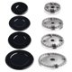 thumbnail image 3 of Oven Gas Hob Burner Flat Concave Fire Cover Crown Flame Cap Gas Burner Flame Cap Fits Most Gas Stove Burners Accessories, 3 of 11
