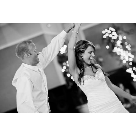 Canvas Print Groom Party Celebration Bride Fun Dance Wedding Stretched Canvas 10 x (Best Bride And Groom Dance)