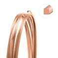 thumbnail image 5 of The Beadsmith Square Craft Wire - Soft Temper Beading Wire, Rose Gold Color, 18 Gauge, 4 Yards, 5 of 8