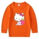 thumbnail image 3 of Hello Kitty-Camiseta de manga larga para niños y niñas, top de cuello redondo de algodón con dibujos animados, ropa de primavera y otoño, 3 of 5