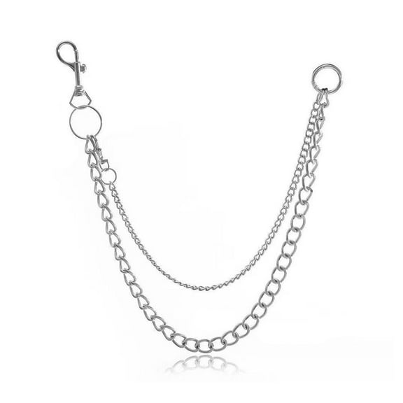 Goth Punk Jean Hip Hop Pants Chain Silver Biker Pants Chains 20% OFF тθ T8X