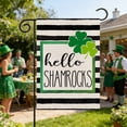 thumbnail image 3 of Tyidzon St Patricks Day Garden Flag, 12x18 inch Double-Sided Premiums Garden Flag St Patricks Day Outdoor Decor Shamrock Clovers Yard Flag Rustic Welcome Outdoor Farmhouse, 3 of 6