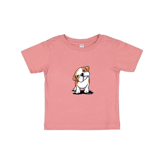Inktastic KiniArt Bulldog Puppy Boys or Girls Baby T-Shirt