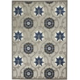 thumbnail image 2 of Nourison Aloha Indoor/Outdoor Grey/Blue 3'6" x 5'6" Area Rug, (4x6), 2 of 9