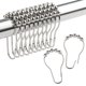 thumbnail image 1 of Ansxiy Ganchos Para Cortinas De Ducha, Anillos De Metal Inoxidables Para Cortinas De Ducha, Cortinas Para Barras De Ducha De Baño, Juego De 12, Níquel, 1 of 5