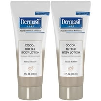 Dermasil Cocoa Butter Body Lotion 2-Pack, Non-Greasy, Fast-Absorbing Skin Barrier Repair, 8 Oz Ea