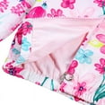 thumbnail image 4 of Baby Girls Flowers Printing Jackets, Spring Autumn Kids Toddler Hooded Windbreaker Casual Coat, 4 of 5