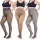 thumbnail image 4 of Medias finas de 220 g con efecto realista para cubrir las piernas, con forro térmico de felpa, moldeadoras y adelgazantes, talla única., 4 of 7