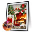 thumbnail image 1 of Cuadros Decorativos 5D Kit Rhinestone DIY Ambiente navideño Full Round Drill Art Diamond Painting Wdftyju embutido en tela, 1 of 9