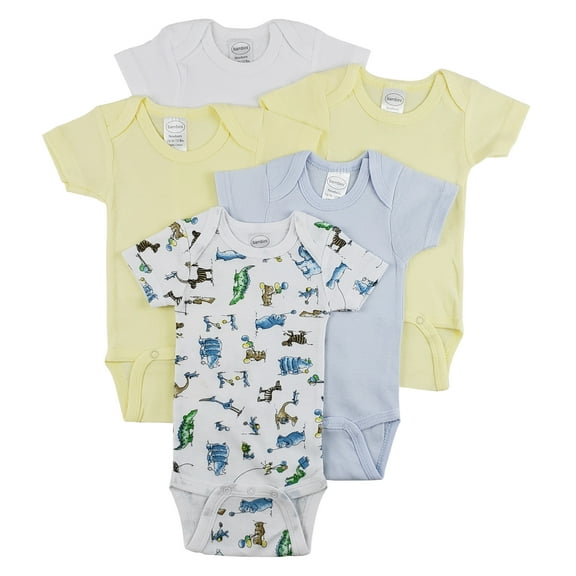Bambini Short Sleeve One Piece 5 Pack