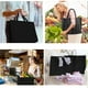 thumbnail image 4 of Nvzi Juego de 3 bolsas reutilizables para la compra, bolsa grande plegable para frutas y verduras con asas reforzadas y base de plástico grueso, color negro., 4 of 4