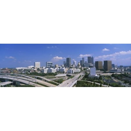 High angle view of elevated roads with buildings in the background Atlanta Georgia USA Canvas Art - Panoramic Images (18 x