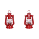 thumbnail image 1 of 2uds. Linterna queroseno combustible camping linternas metal para decoración de patio rojo, 1 of 2