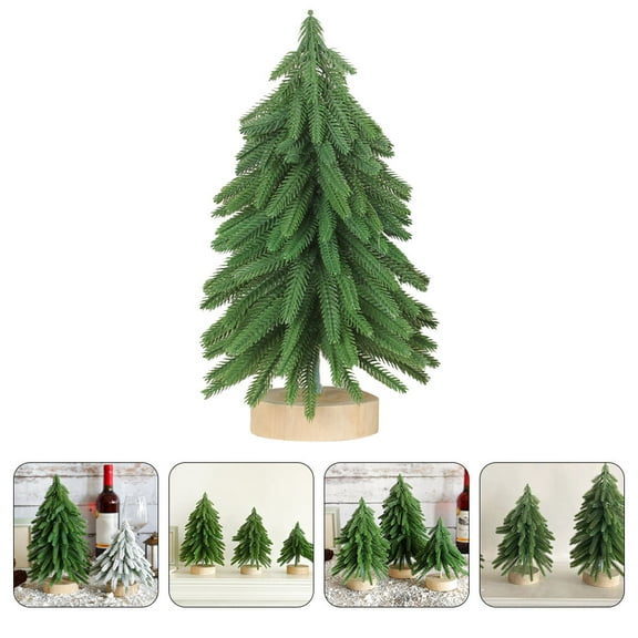 PTOOTP Artificial Christmas Tree Green Plastic Holiday Decoration for Home Festive Atmosphere and Seasonal Celebration