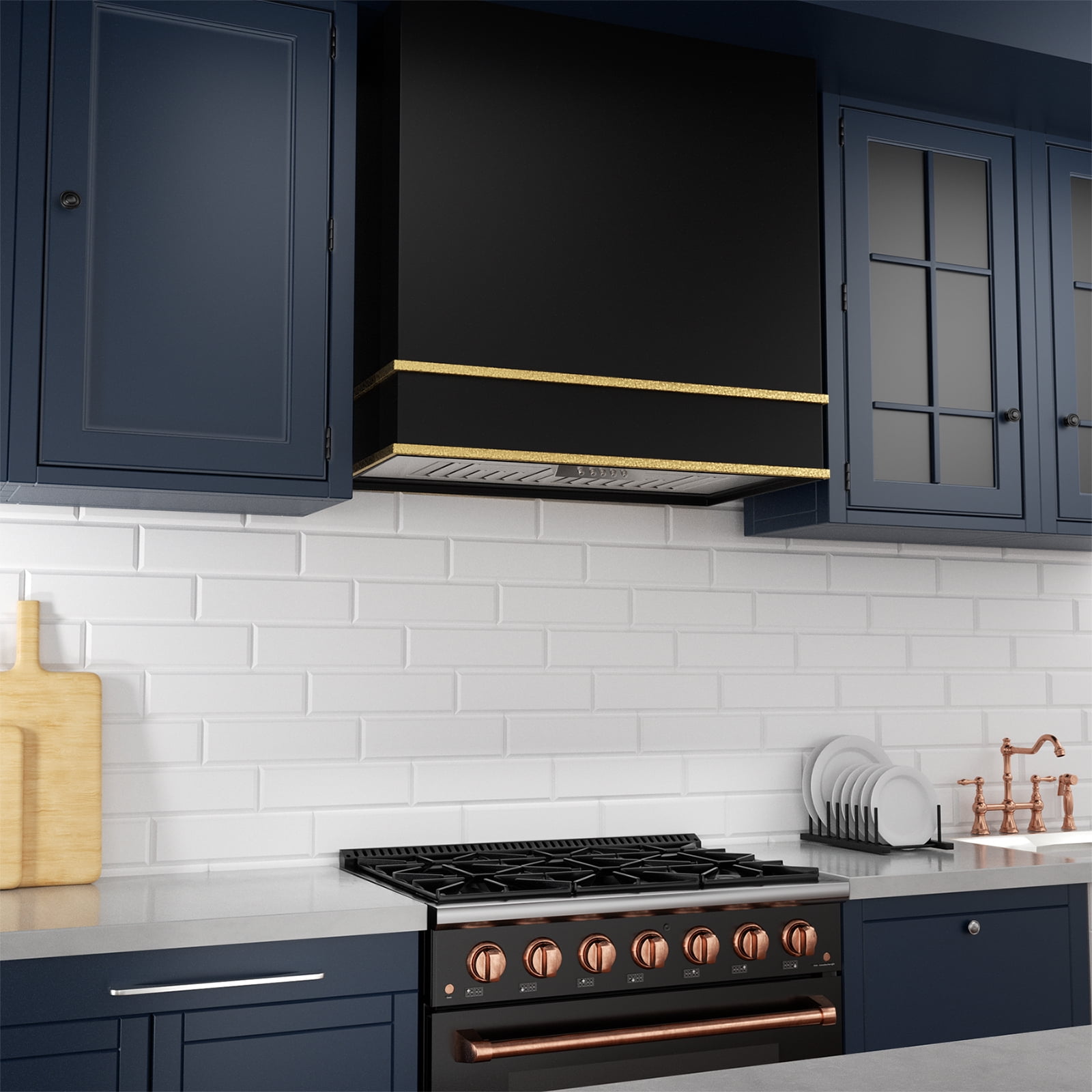 Akicon Range Hood 30 Inch, 600 CFM Ducted Vent Hood, Stainless Steel Box Kitchen Hood with 2 LED Lights, Removable Baffle Filters, Stove Hood Vent for Kitchen, 3 Speeds, Wall Mounted (AK-HS30HB-JBG)