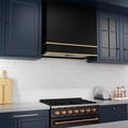 thumbnail image 2 of Akicon Range Hood 30 Inch, 600 CFM Ducted Vent Hood, Stainless Steel Box Kitchen Hood with 2 LED Lights, Removable Baffle Filters, Stove Hood Vent for Kitchen, 3 Speeds, Wall Mounted (AK-HS30HB-JBG), 2 of 7