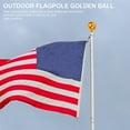 thumbnail image 2 of AURARMLET 1Pc Flagpole Finial Golden Aluminum Alloy Durable Weatherproof Topper for Flagpole, 2 of 5