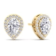 thumbnail image 3 of Hannah - Pear Shape Halo Diamond Studs, 3 of 3