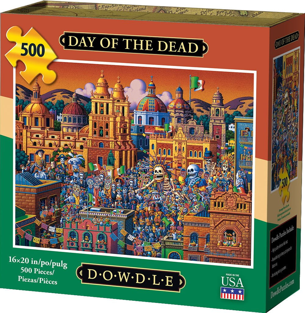 Dowdle Jigsaw Puzzle 500 Piece Dowdle Folk Art SG_B078SH7XYD_US Skagway 