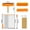 Orange, variant on Cobweb Duster - High Ceiling Cleaner, Extendable Fan Brush | Microfiber Long Handle Tool, Dust Remover, Household Cleaning Supply for Window Shelf Lampshade