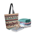 thumbnail image 2 of FORMRS Womens Canvas Tote Bag with Zipper Inner Pocket Shoulder Handbag, Tribal Art, 2 of 7