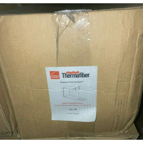 OWENS CORNING THERMAFIBER IMPASSE HORIZONTAL HANGER 4" STANDARD (CASE OF 200)