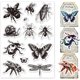 thumbnail image 1 of Set de sellos de silicona con temática de insectos (12 piezas): Abeja, Mariposa, Libélula. Sellos transparentes para diario, scrapbooking y manualidades. Sellos acrílicos vintage., 1 of 7