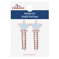 thumbnail image 2 of Way to Celebrate Americana Patriotic Star Crystal Drop Earrings, 2 of 4