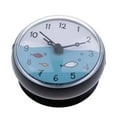 thumbnail image 2 of bathroom and kitchen Silicone Wall Clock with Suction Cup Waterproof Gift Black, 2 of 8
