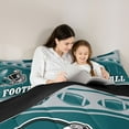 thumbnail image 5 of jejeloiu Football Game Twin Comforter Sets,Kids Ball Games Bedding Set For Rugby Boys Reversible 2 Pieces, 5 of 8