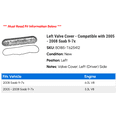 thumbnail image 2 of Left Valve Cover - Compatible with 2005 - 2008 Saab 9-7x 2006 2007, 2 of 2